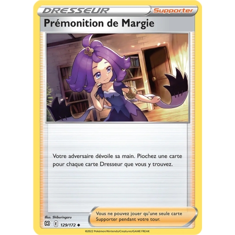 Prémonition de Margie 129/172 : Joyau Peu commune (Brillante) de l'extension Pokémon Stars Étincelantes