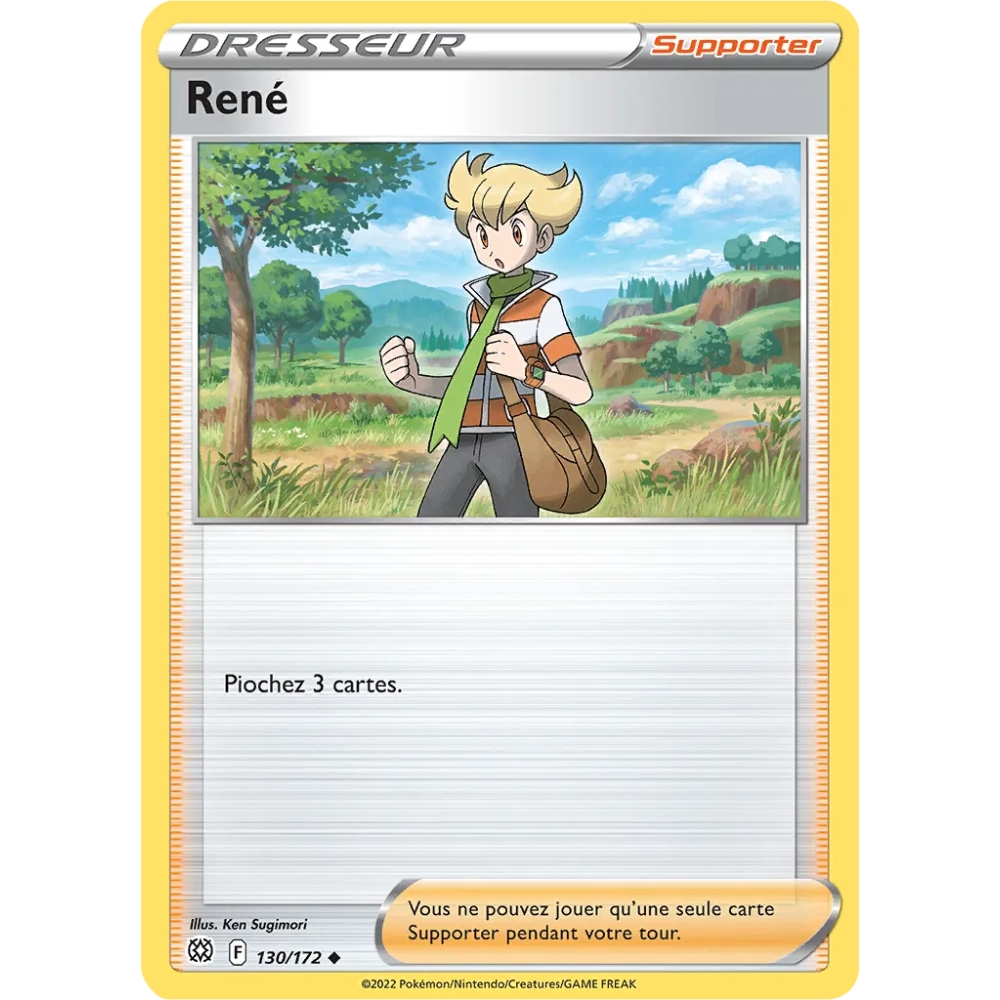 Carte René - Peu commune (Brillante) de Pokémon Stars Étincelantes 130/172