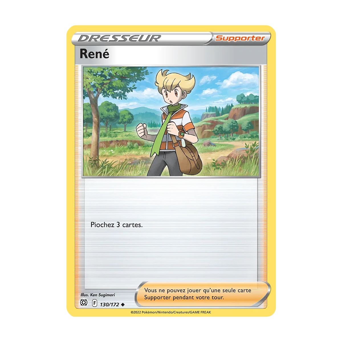 Carte René - Peu commune (Brillante) de Pokémon Stars Étincelantes 130/172