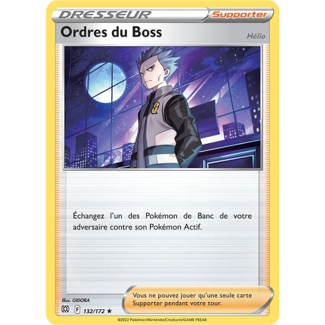 Ordres du Boss 132/172 rare de l'extension Pokémon Stars Étincelantes
