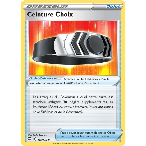 Carte Ceinture Choix - Peu commune (Brillante) de Pokémon Stars Étincelantes 135/172