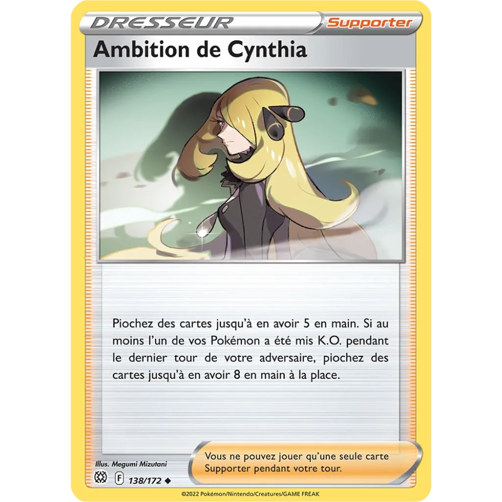 Découvrez Ambition de Cynthia, carte Peu commune (Brillante) de la série Stars Étincelantes