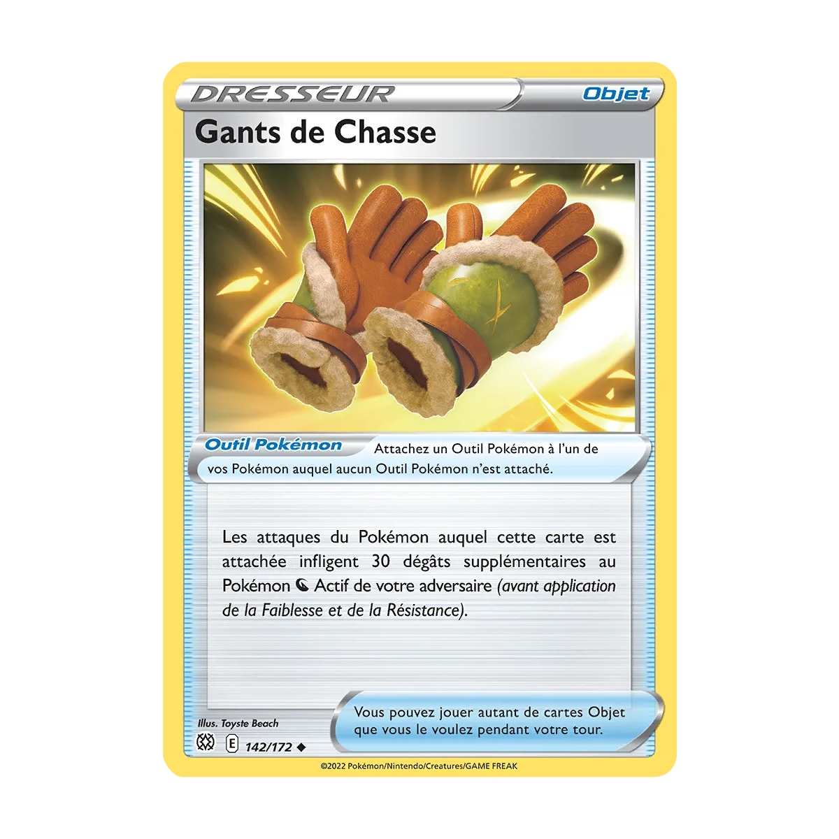 Gants de Chasse 142/172 : Joyau Peu commune (Brillante) de l'extension Pokémon Stars Étincelantes