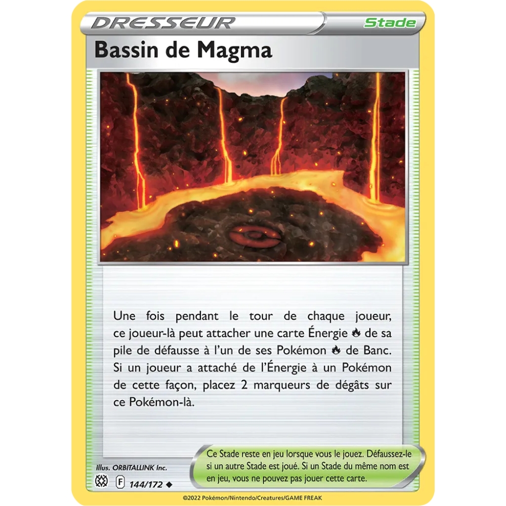 Bassin de Magma 144/172 : Joyau Peu commune (Brillante) de l'extension Pokémon Stars Étincelantes