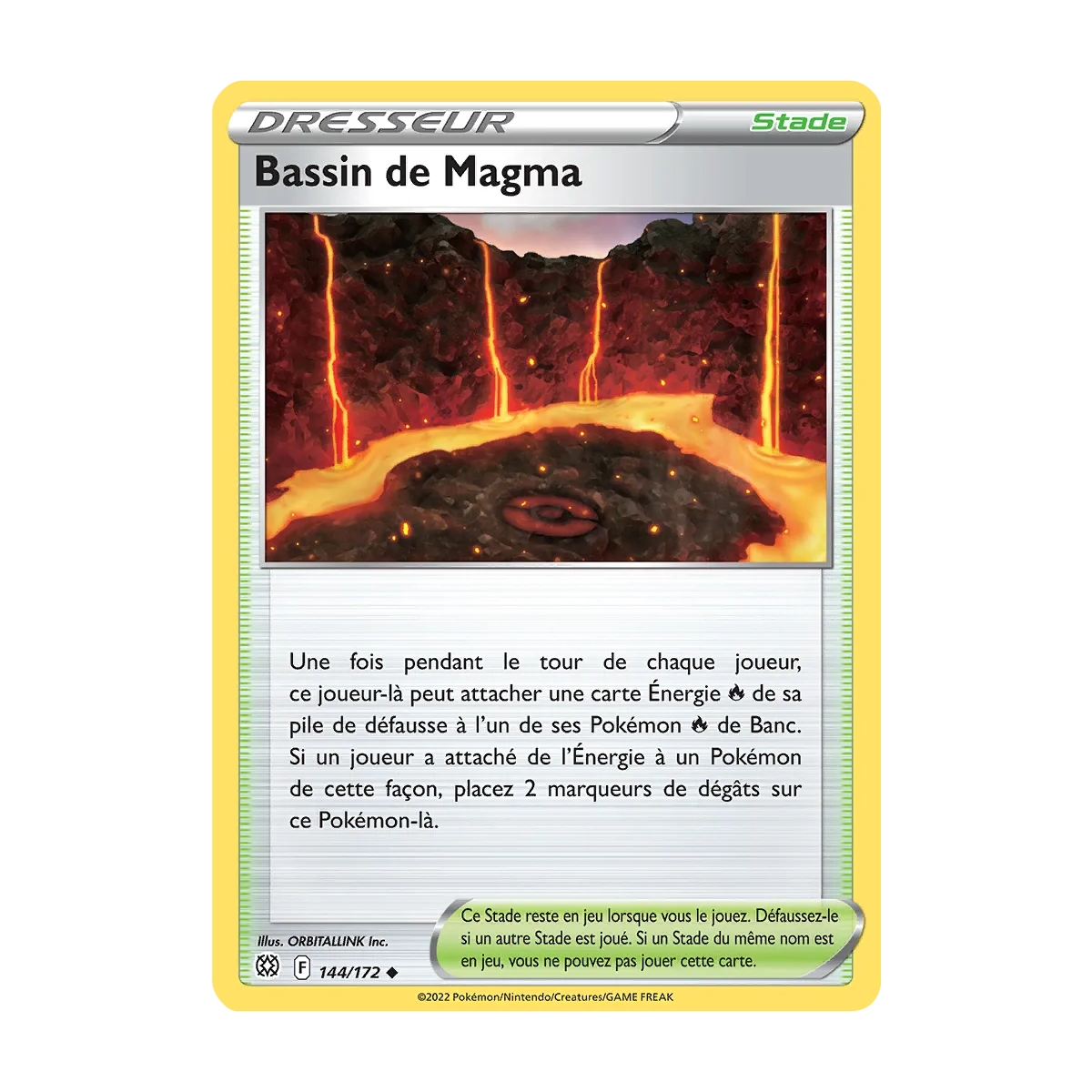 Bassin de Magma 144/172 : Joyau Peu commune (Brillante) de l'extension Pokémon Stars Étincelantes