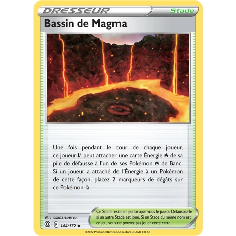 Bassin de Magma 144/172 : Joyau Peu commune (Brillante) de l'extension Pokémon Stars Étincelantes