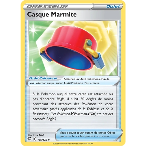 Carte Casque Marmite - Peu commune (Brillante) de Pokémon Stars Étincelantes 146/172