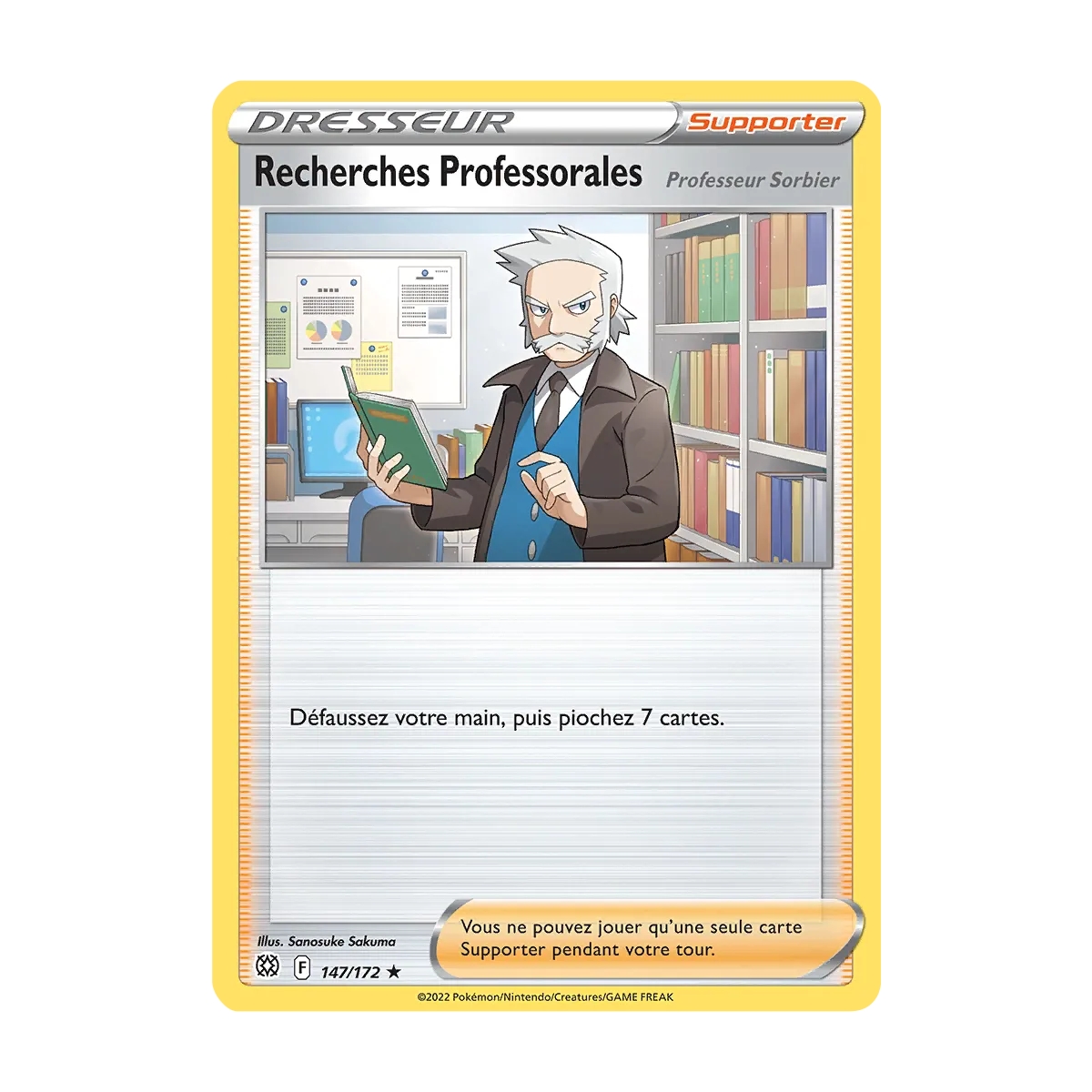 Carte Recherches Professorales rare Pokémon Stars Étincelantes 147/172