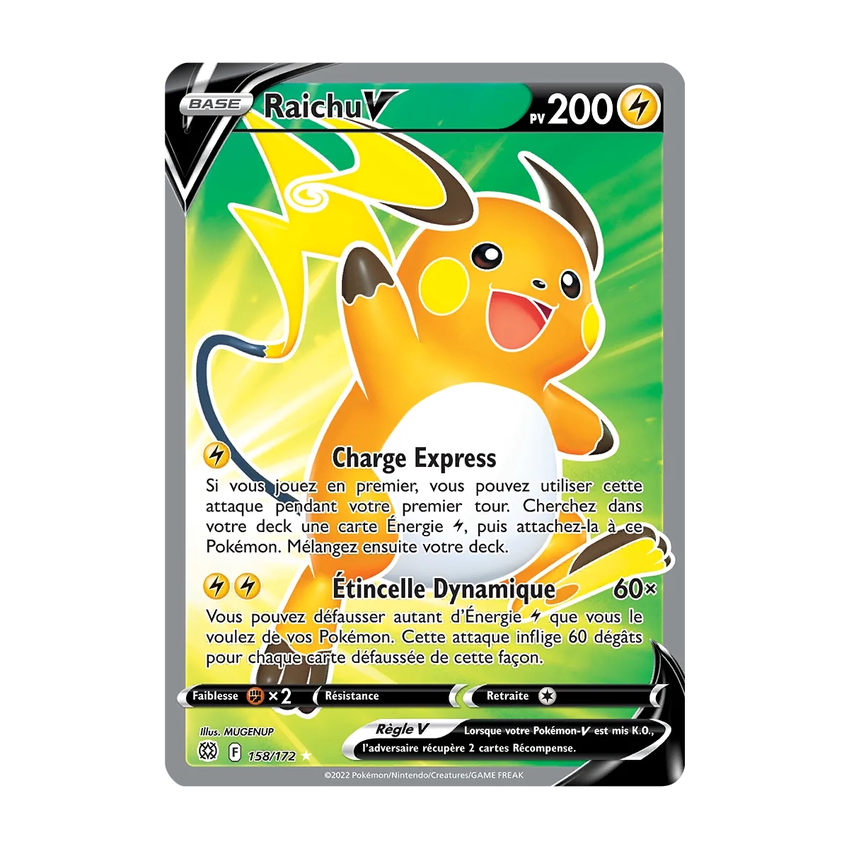 Découvrez Raichu, carte Ultra rare de la série Stars Étincelantes