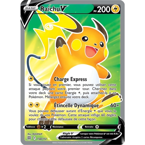 Découvrez Raichu, carte Ultra rare de la série Stars Étincelantes