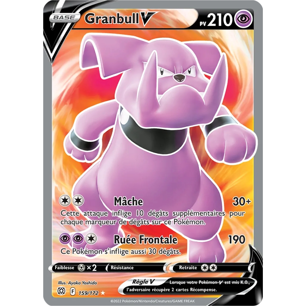 Carte Granbull - Ultra rare de Pokémon Stars Étincelantes 159/172