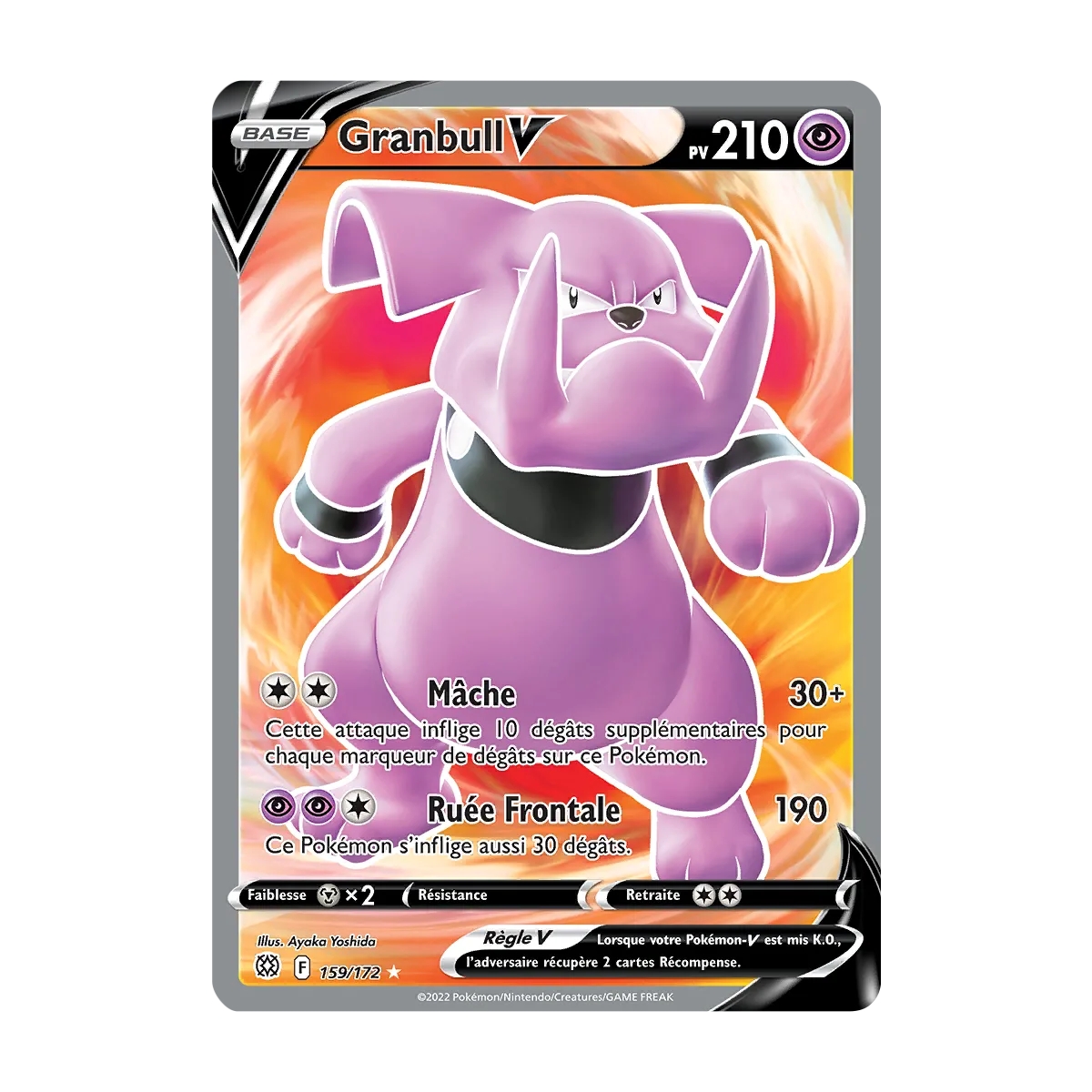 Carte Granbull - Ultra rare de Pokémon Stars Étincelantes 159/172