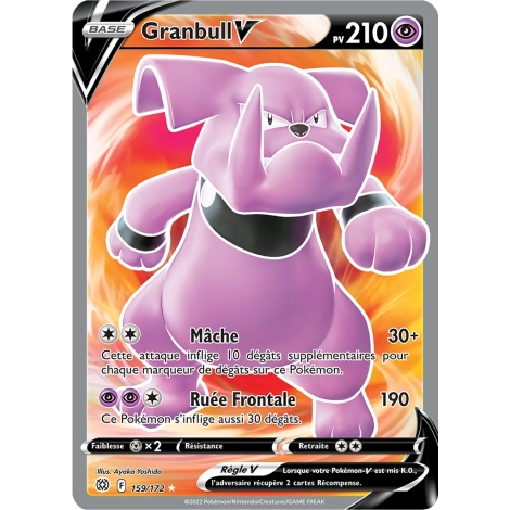 Carte Granbull - Ultra rare de Pokémon Stars Étincelantes 159/172