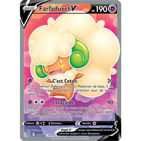 Carte Farfaduvet - Ultra rare de Pokémon Stars Étincelantes 160/172