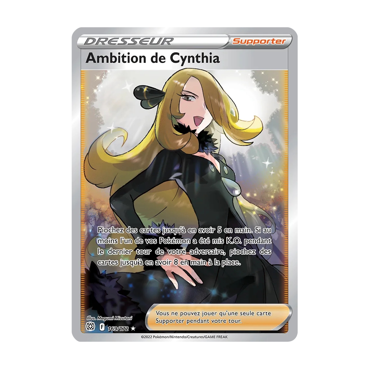 Ambition de Cynthia 169/172 : Joyau Ultra rare de l'extension Pokémon Stars Étincelantes