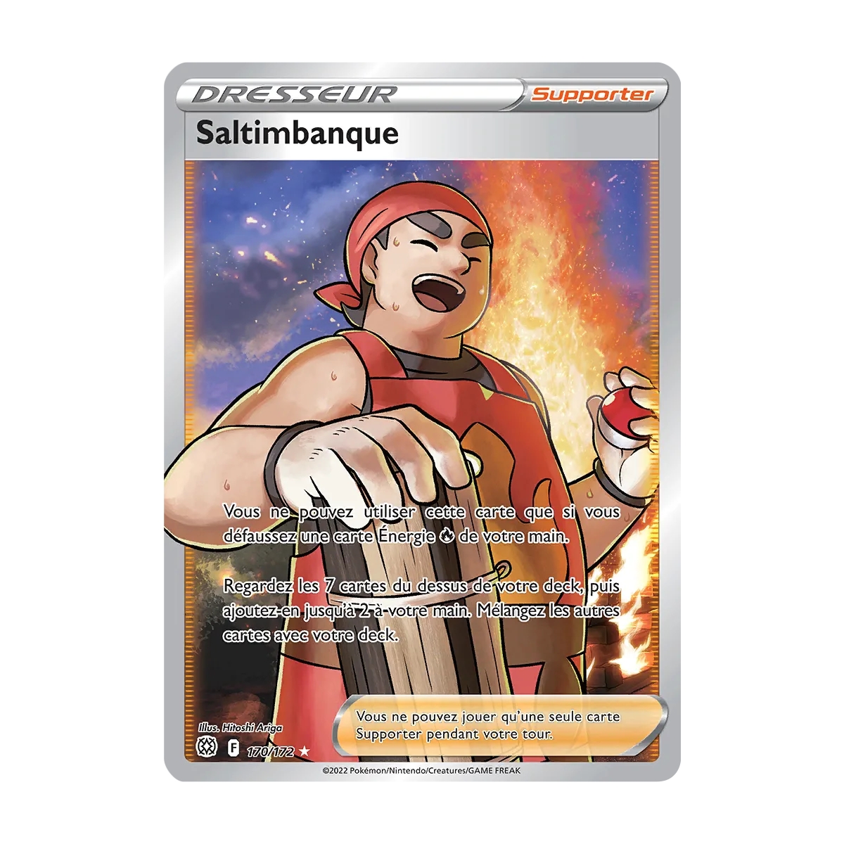 Saltimbanque 170/172 : Joyau Ultra rare de l'extension Pokémon Stars Étincelantes