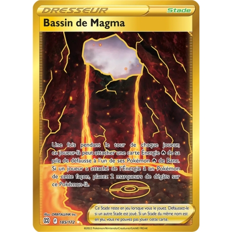 Bassin de Magma 185/172 : Joyau Secrète rare de l'extension Pokémon Stars Étincelantes