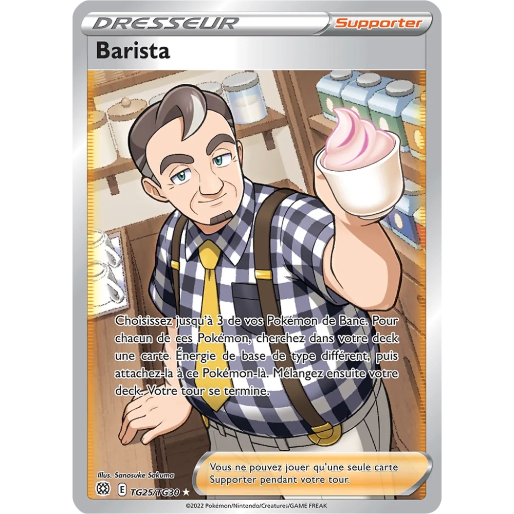 Barista TG25/TG30 : Joyau Galerie des Dresseurs ultra rare de l'extension Pokémon Stars Étincelantes