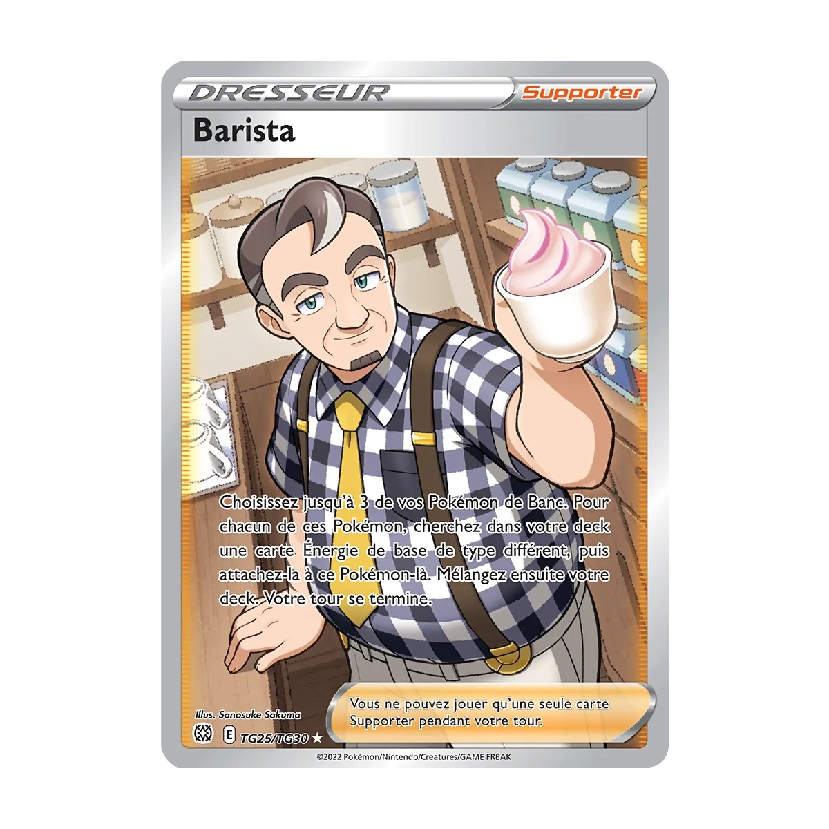 Barista TG25/TG30 : Joyau Galerie des Dresseurs ultra rare de l'extension Pokémon Stars Étincelantes