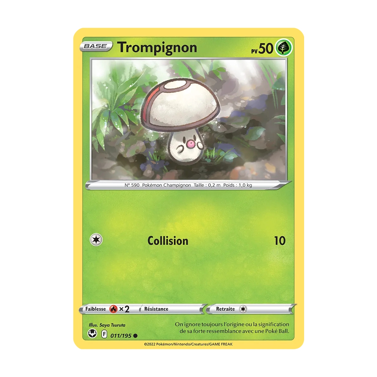 Carte Trompignon - Commune (Brillante) de Pokémon Tempête Argentée 011/195