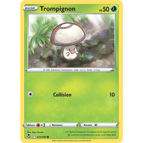 Carte Trompignon - Commune (Brillante) de Pokémon Tempête Argentée 011/195