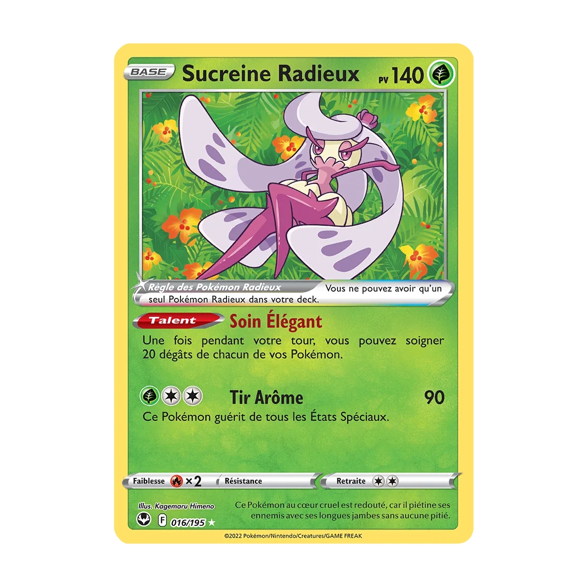 Sucreine Radieux - Radieux rare de Pokémon Tempête Argentée 016/195