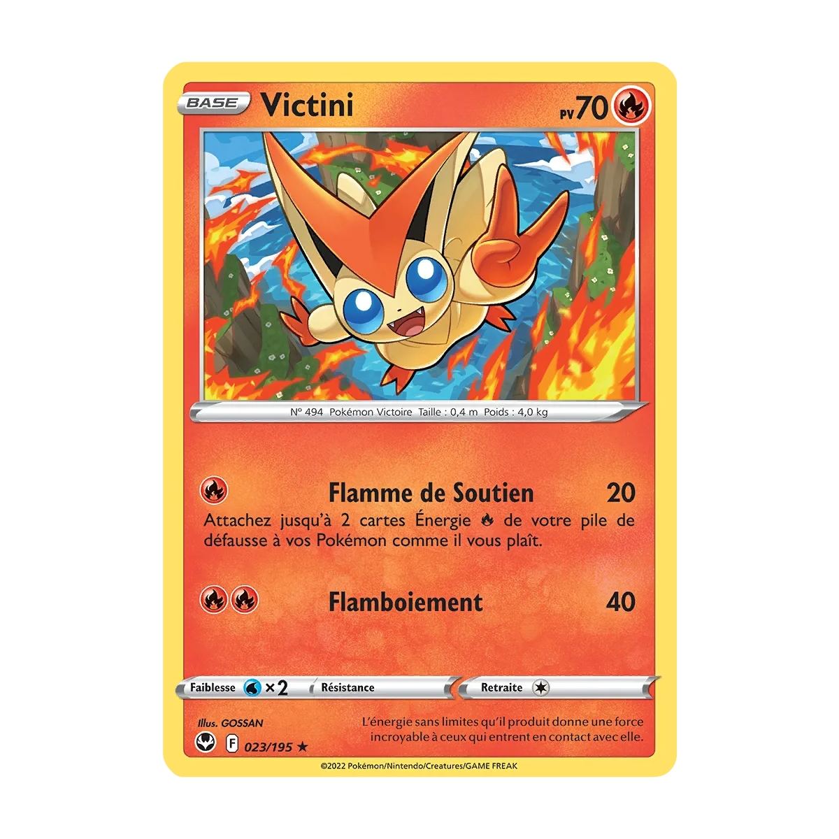 Découvrez Victini, carte Rare (Brillante) de la série Tempête Argentée