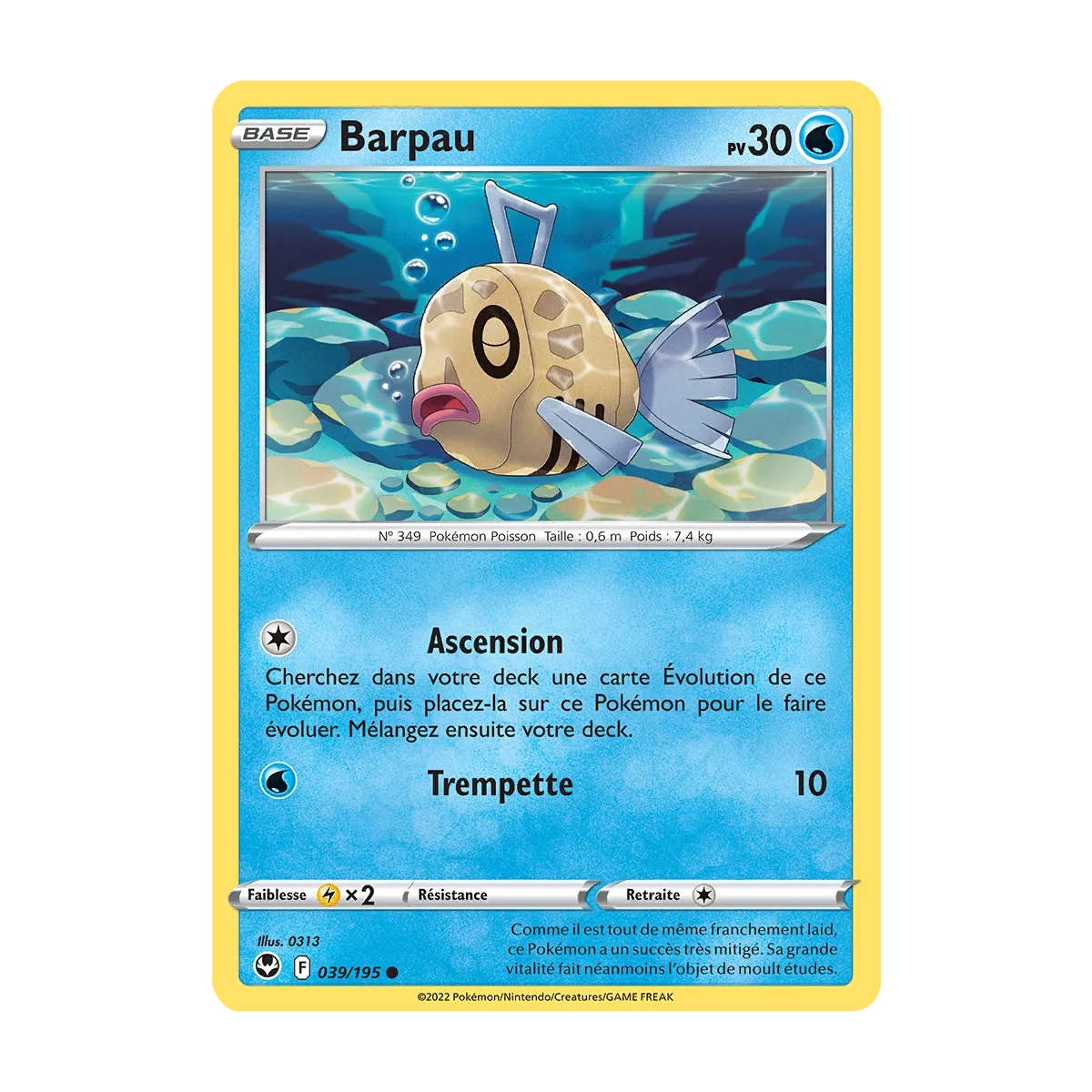 Barpau 039/195 : Joyau Commune (Brillante) de l'extension Pokémon Tempête Argentée