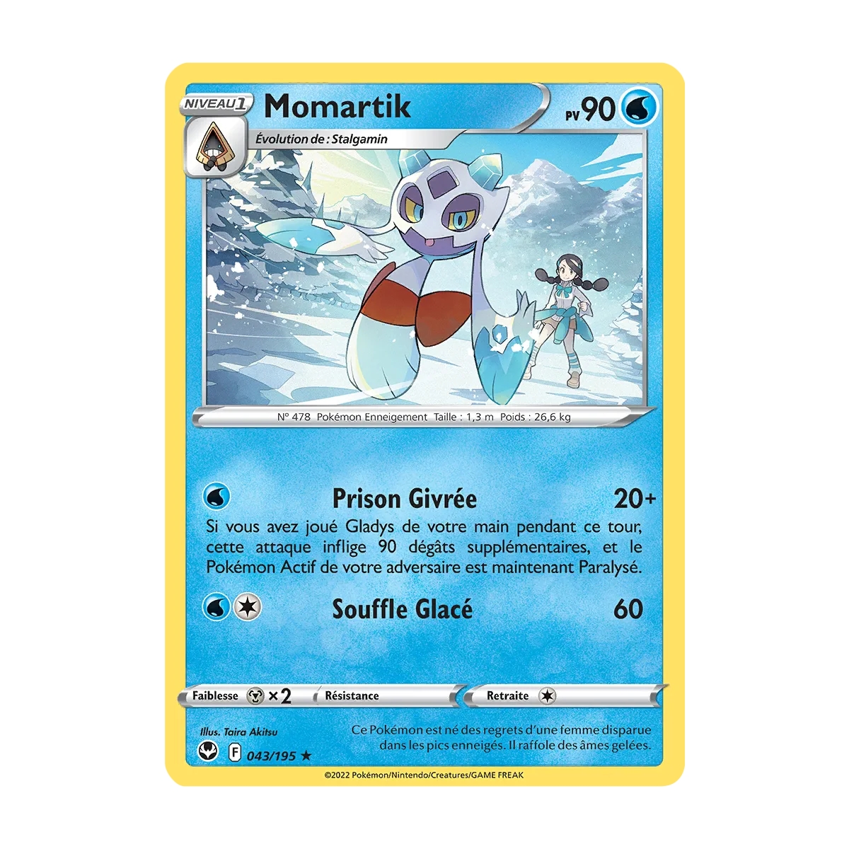 Momartik 043/195 : Joyau Rare (Brillante) de l'extension Pokémon Tempête Argentée