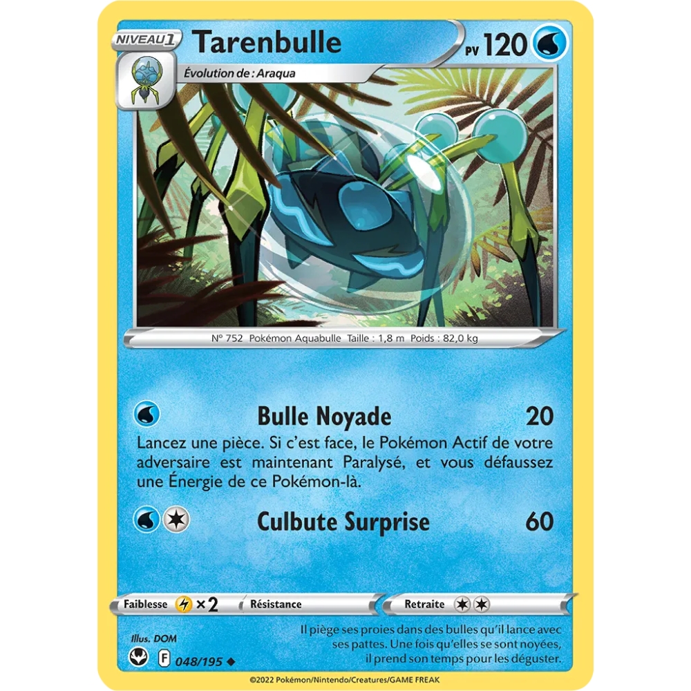 Tarenbulle 048/195 : Joyau Peu commune (Brillante) de l'extension Pokémon Tempête Argentée