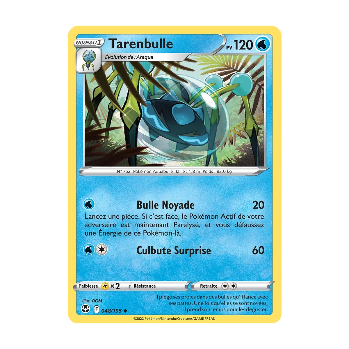 Tarenbulle 048/195 : Joyau Peu commune (Brillante) de l'extension Pokémon Tempête Argentée