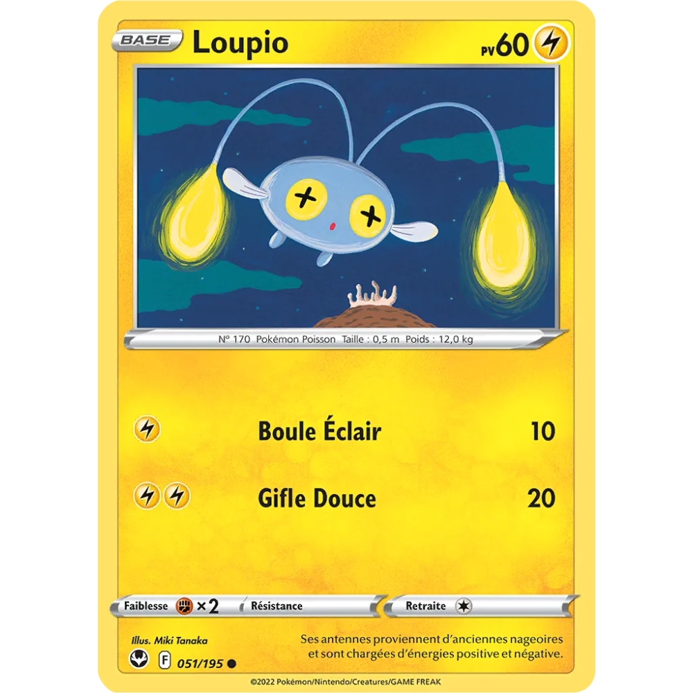 Carte Loupio - Commune (Brillante) de Pokémon Tempête Argentée 051/195