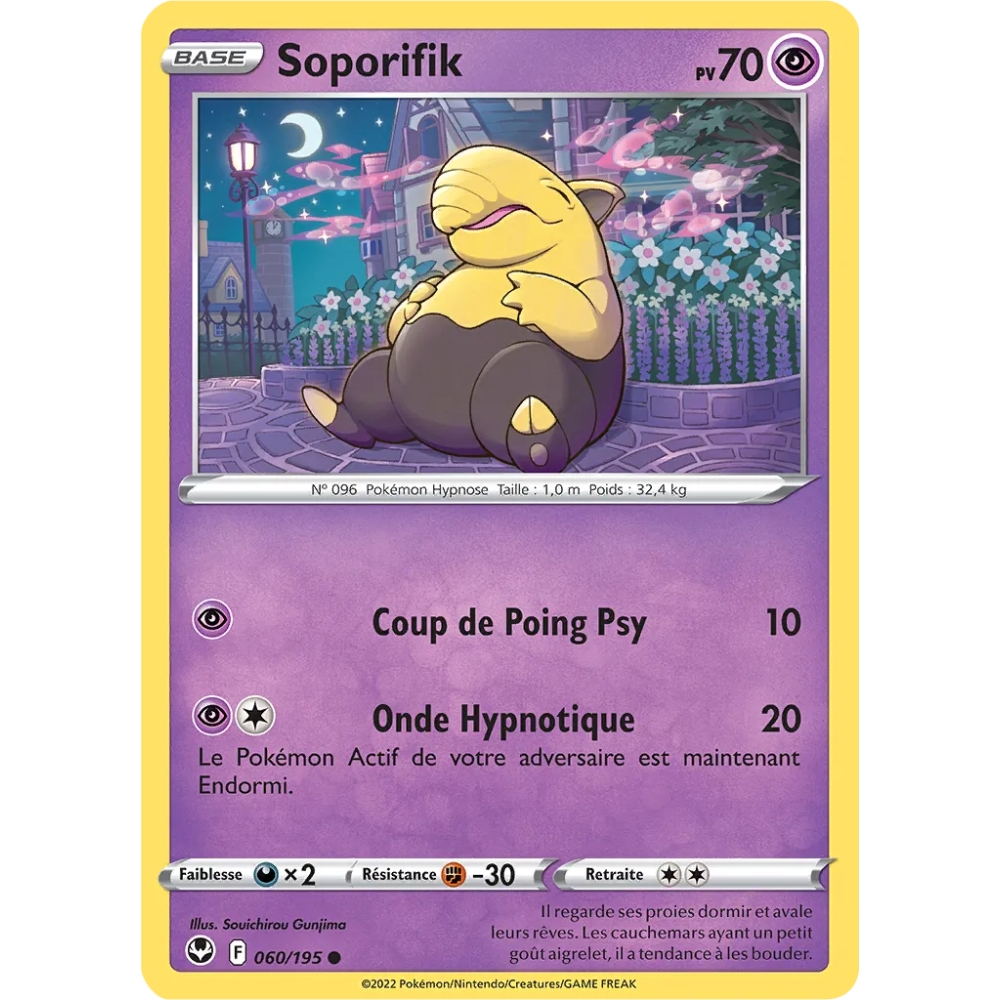 Soporifik 060/195 : Joyau Commune (Brillante) de l'extension Pokémon Tempête Argentée