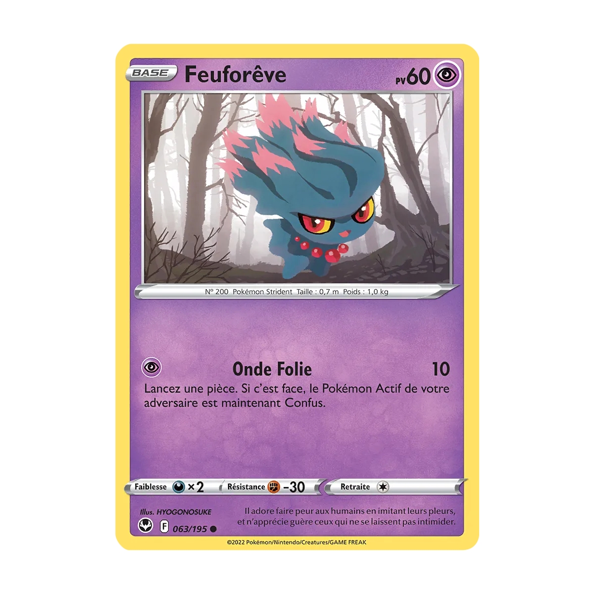 Feuforêve 063/195 : Joyau Commune (Brillante) de l'extension Pokémon Tempête Argentée