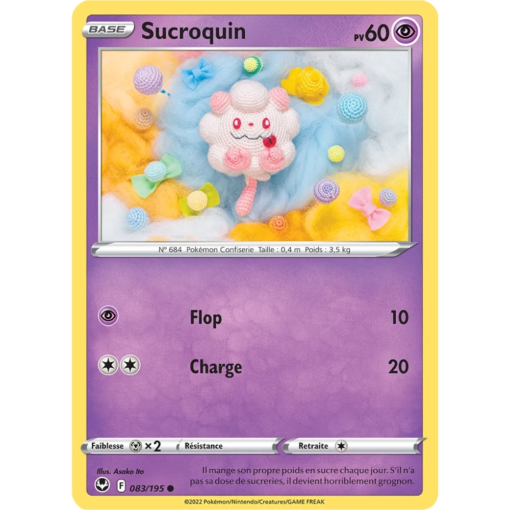 Sucroquin 083/195 : Joyau Commune (Brillante) de l'extension Pokémon Tempête Argentée