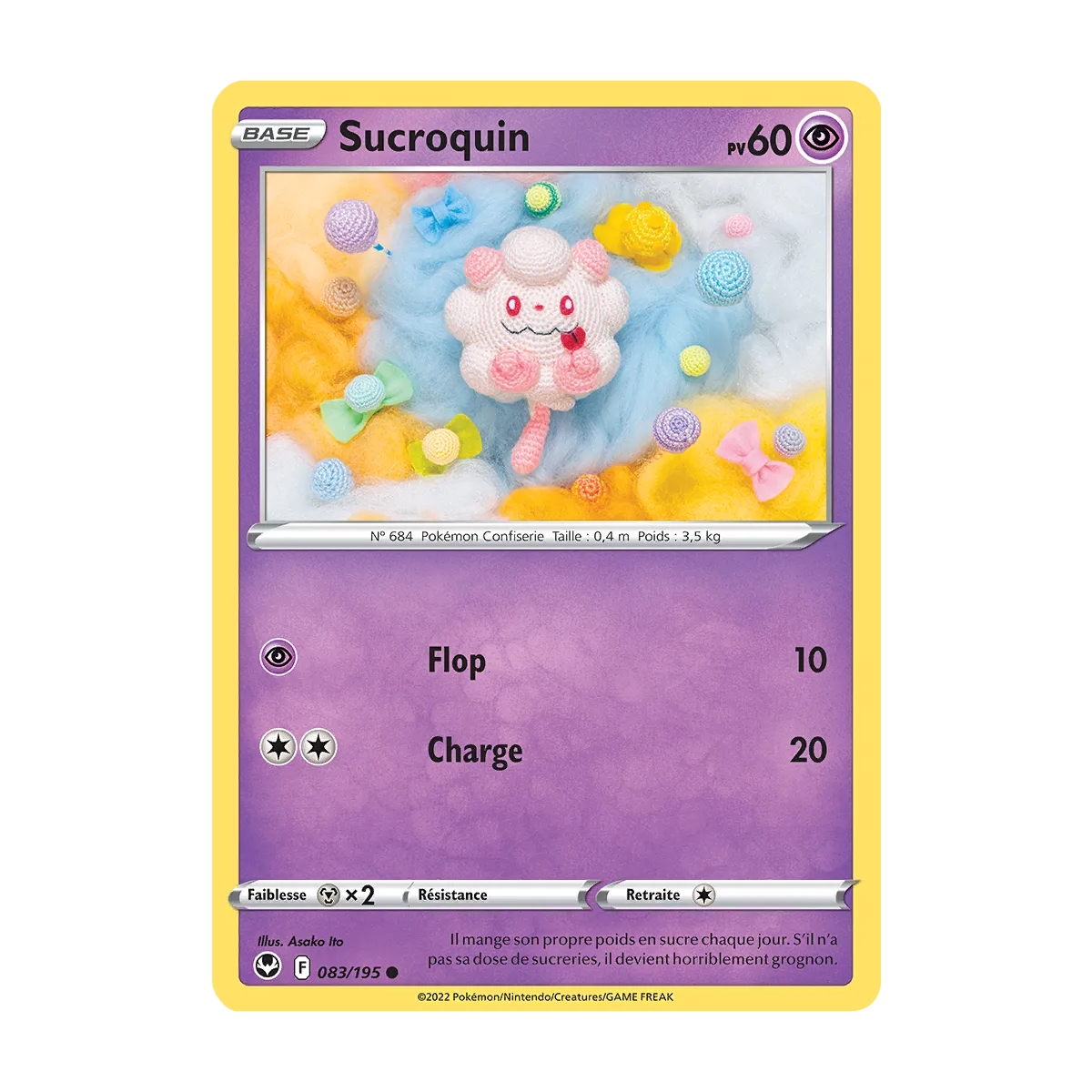 Sucroquin 083/195 : Joyau Commune (Brillante) de l'extension Pokémon Tempête Argentée