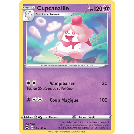 Cupcanaille 084/195 : Joyau Peu commune (Brillante) de l'extension Pokémon Tempête Argentée