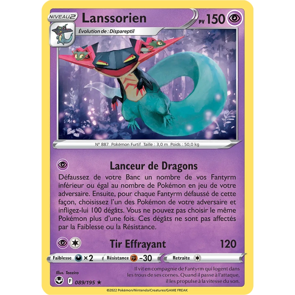 Lanssorien - Holographique rare de Pokémon Tempête Argentée 089/195