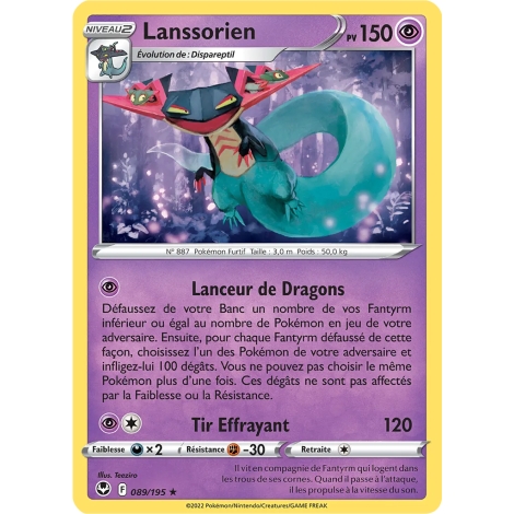 Lanssorien - Holographique rare de Pokémon Tempête Argentée 089/195