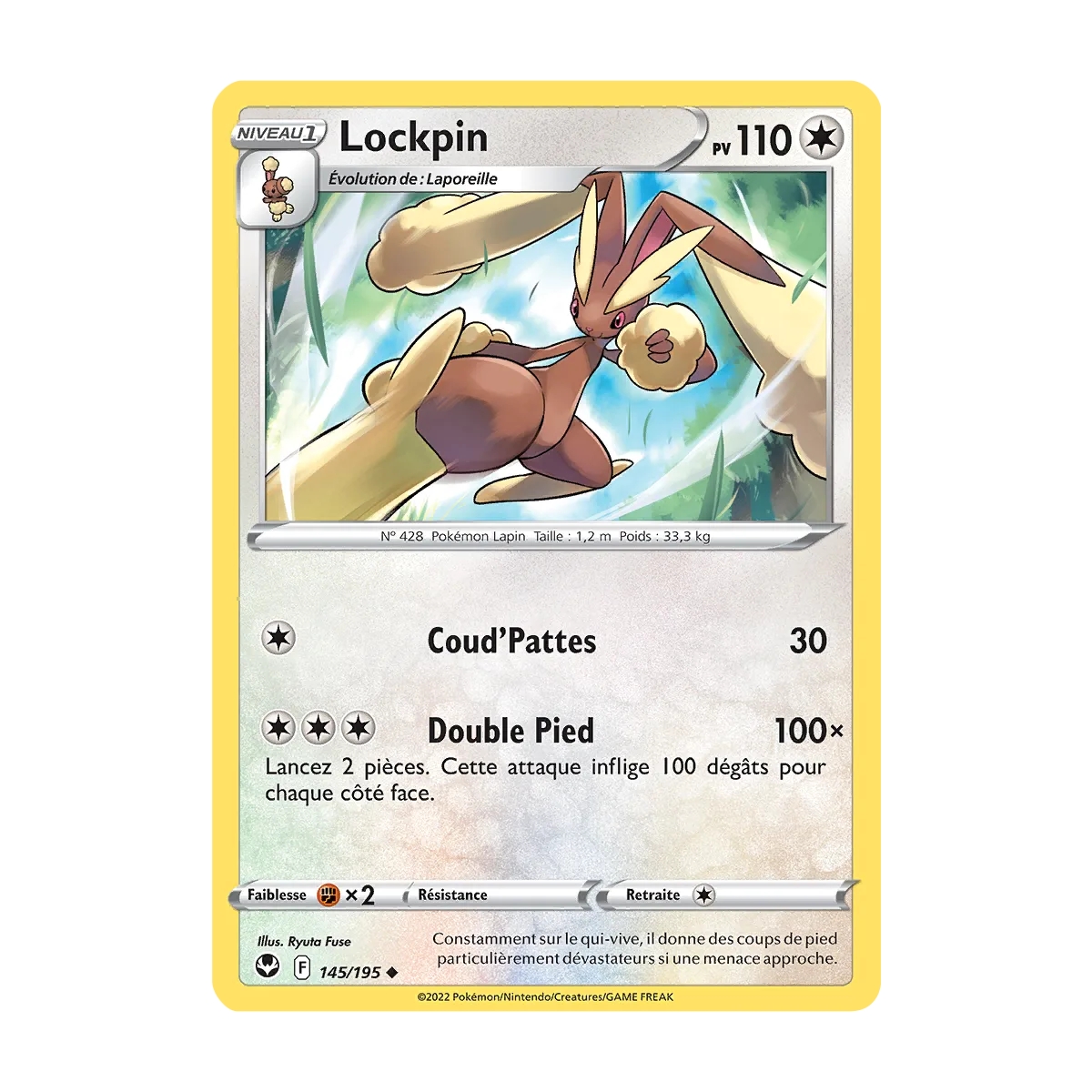 Lockpin 145/195 : Joyau Peu commune (Brillante) de l'extension Pokémon Tempête Argentée