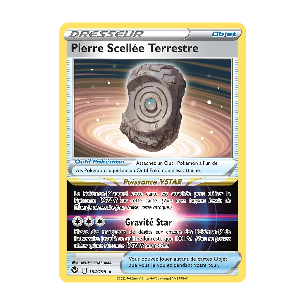 Pierre Scellée Terrestre 154/195 Pokémon Tempête Argentée