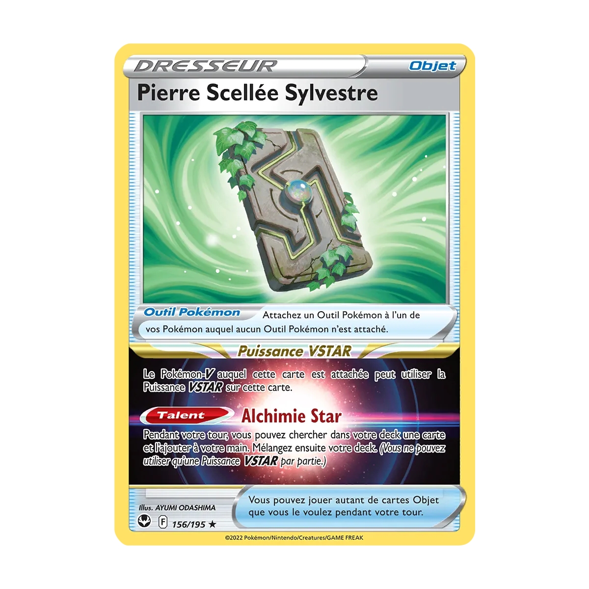 Pierre Scellée Sylvestre 156/195 Pokémon Tempête Argentée