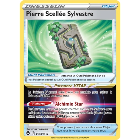 Pierre Scellée Sylvestre 156/195 Pokémon Tempête Argentée