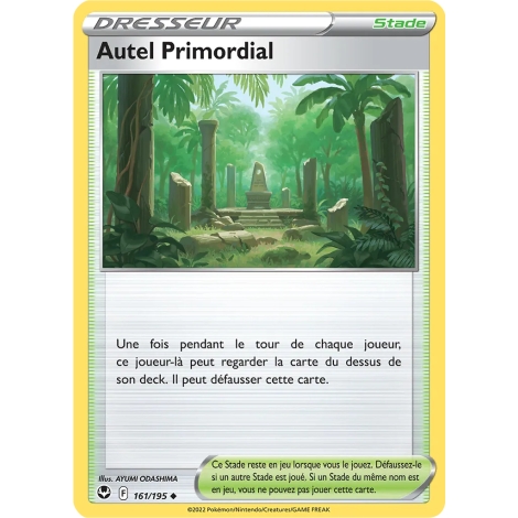 Carte Autel Primordial - Peu commune (Brillante) de Pokémon Tempête Argentée 161/195