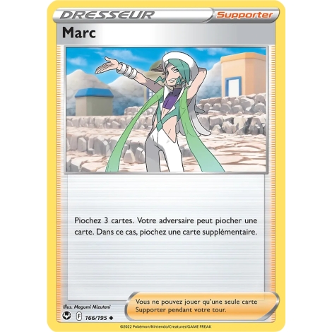 Marc 166/195 : Joyau Peu commune (Brillante) de l'extension Pokémon Tempête Argentée