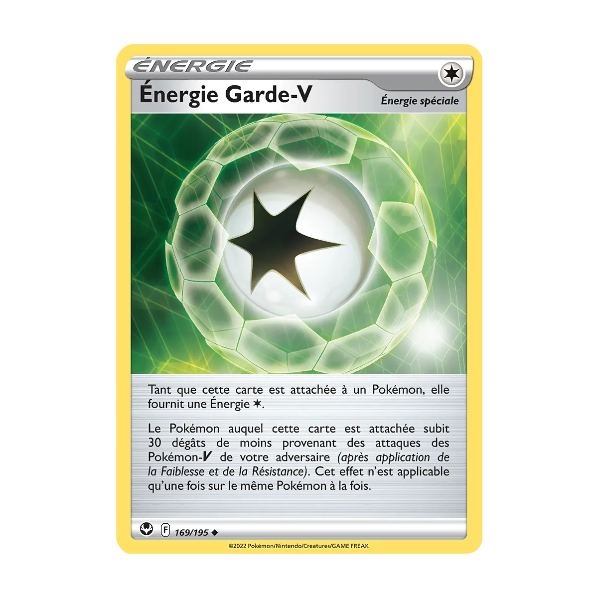 Énergie Garde-V 169/195 : Joyau Peu commune (Brillante) de l'extension Pokémon Tempête Argentée