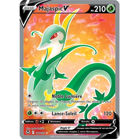 Majaspic 170/195 : Joyau Ultra rare de l'extension Pokémon Tempête Argentée