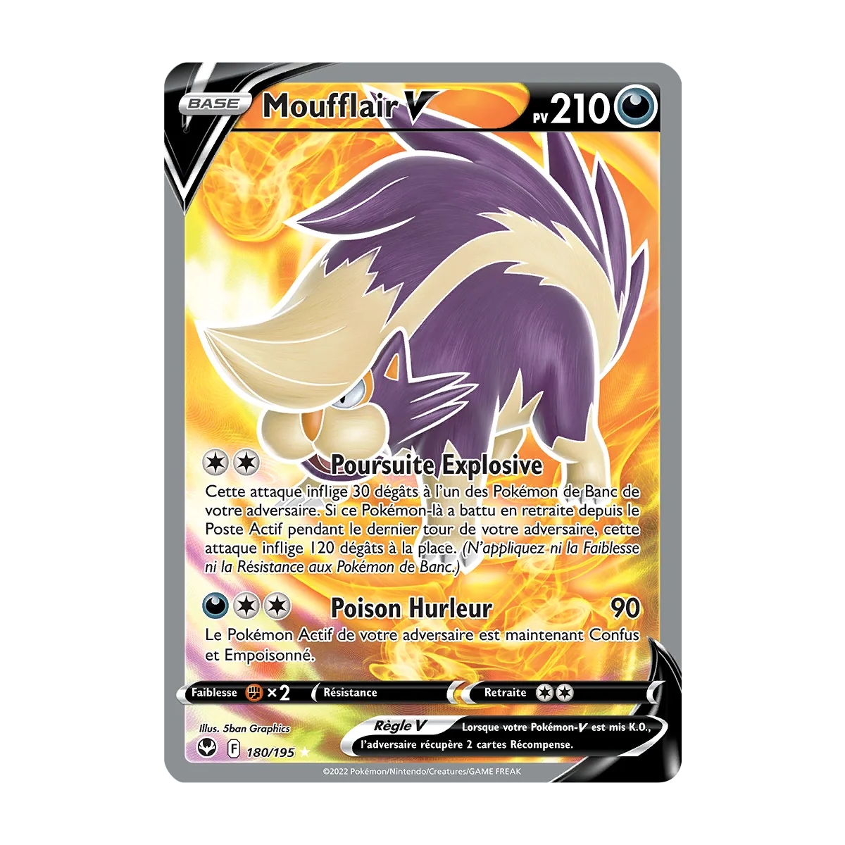 Moufflair 180/195 : Joyau Ultra rare de l'extension Pokémon Tempête Argentée