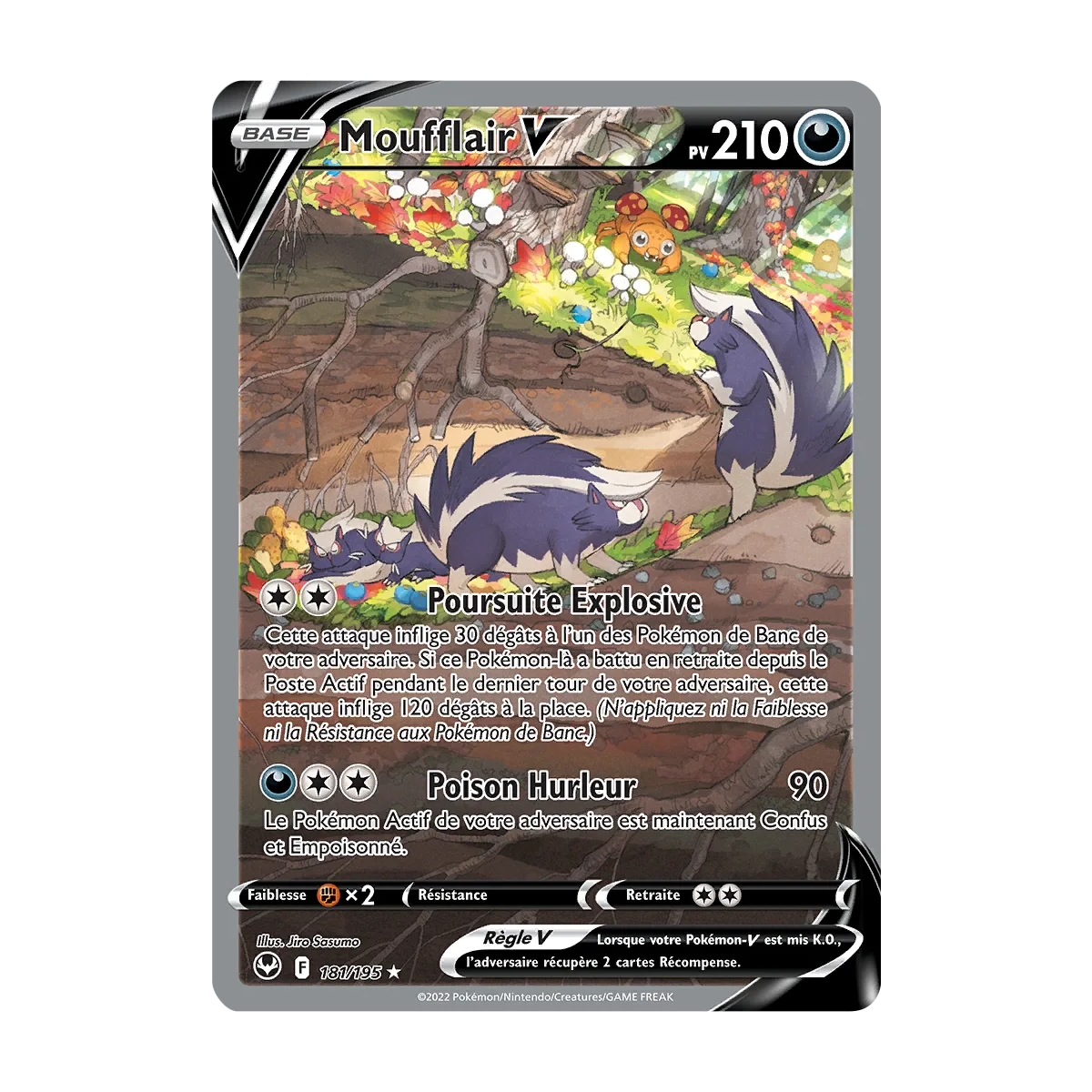 Moufflair 181/195 : Joyau Ultra rare de l'extension Pokémon Tempête Argentée