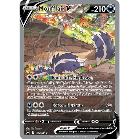 Moufflair 181/195 : Joyau Ultra rare de l'extension Pokémon Tempête Argentée